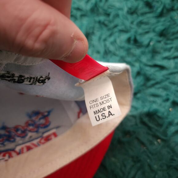 Vintage 1995 Coors Light Racing “The Silver Bullet” Snapback Hat Red White USA - Picture 7 of 8